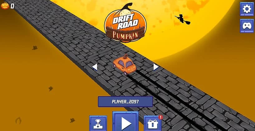 Drift Road Halloween Spooky Racing - Game screenshot