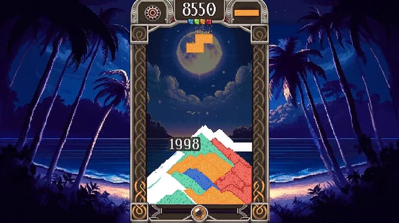 Dustrix Line Clear Dust Effect - Game screenshot