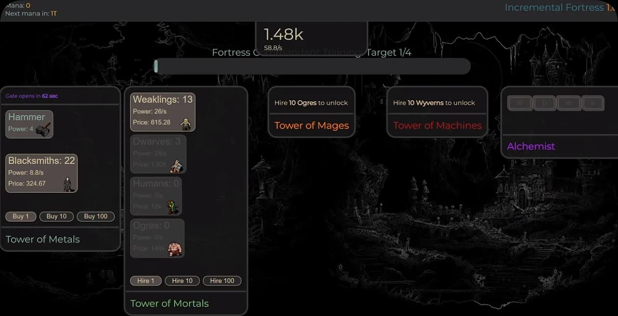 Incremental Fortress Troop Defense - Game screenshot