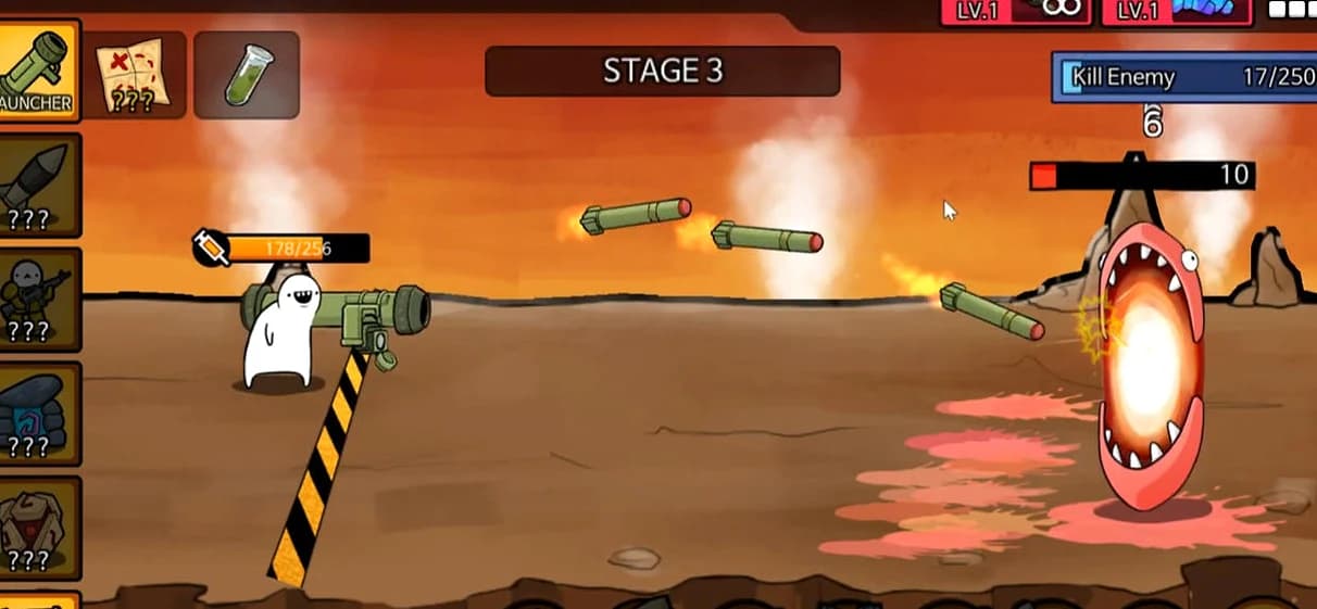 Rocket Fortress Defense Gameplay - Game screenshot