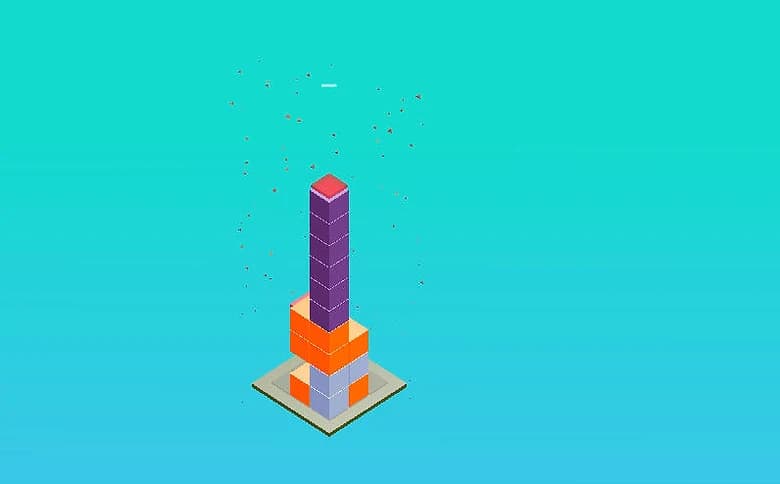 Stack Rush Balance Gameplay - Game screenshot