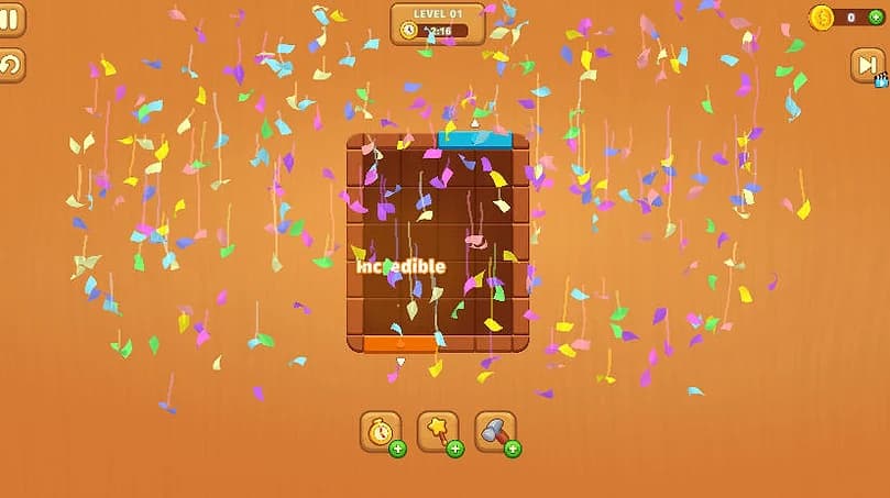 Wood Color Block Colorful Pieces - Game screenshot