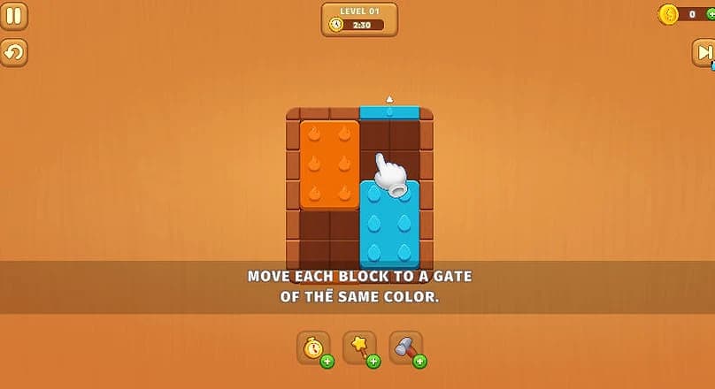 Wood Color Block Puzzle Board - Game screenshot